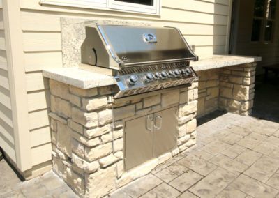 custom stone grill barbecue bbq countertop cooking