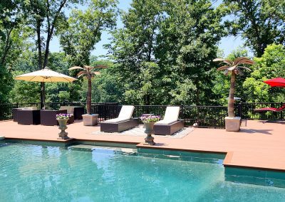 pool outdoor space concrete patio summer remodel