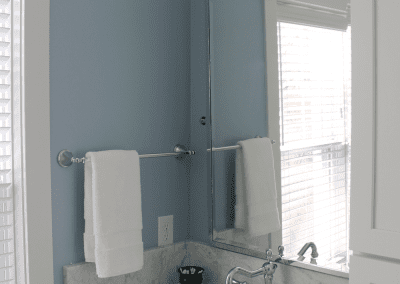 bathroom interior blue