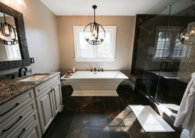 master bathtub tile granite brown