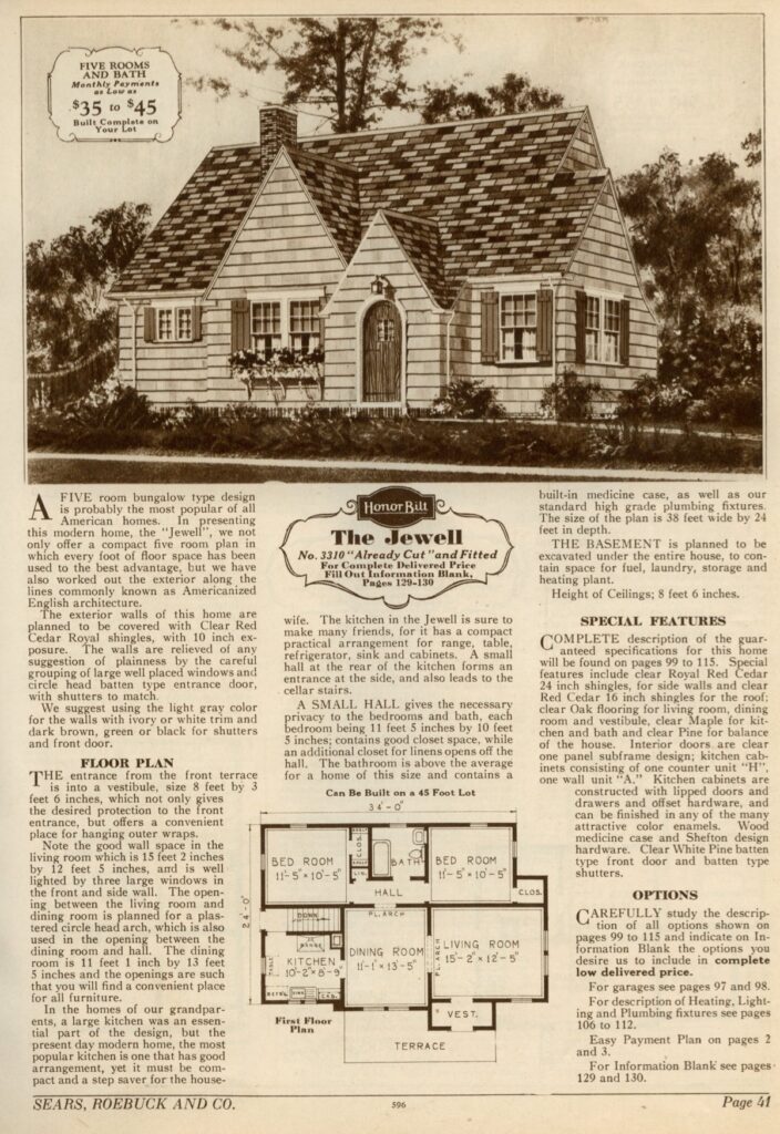 Jewell Sears Kit Home