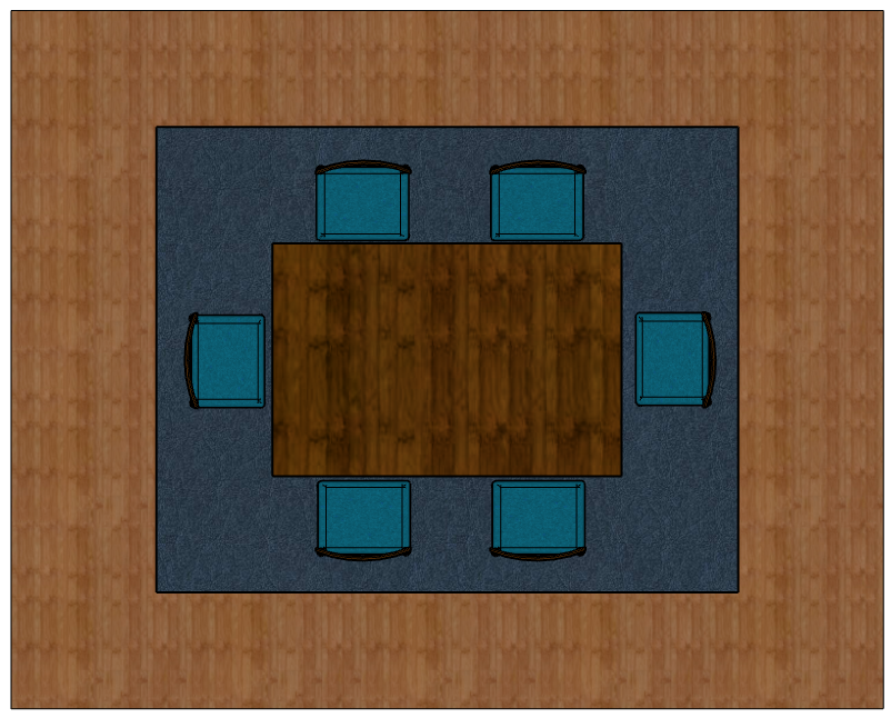 4x6 rug in living room
