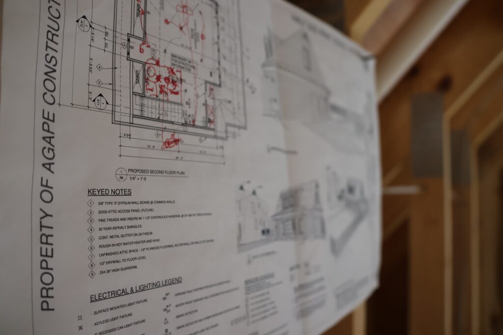 blueprints-design-build-agape-construction-st-louis Blue prints by Agape Construction