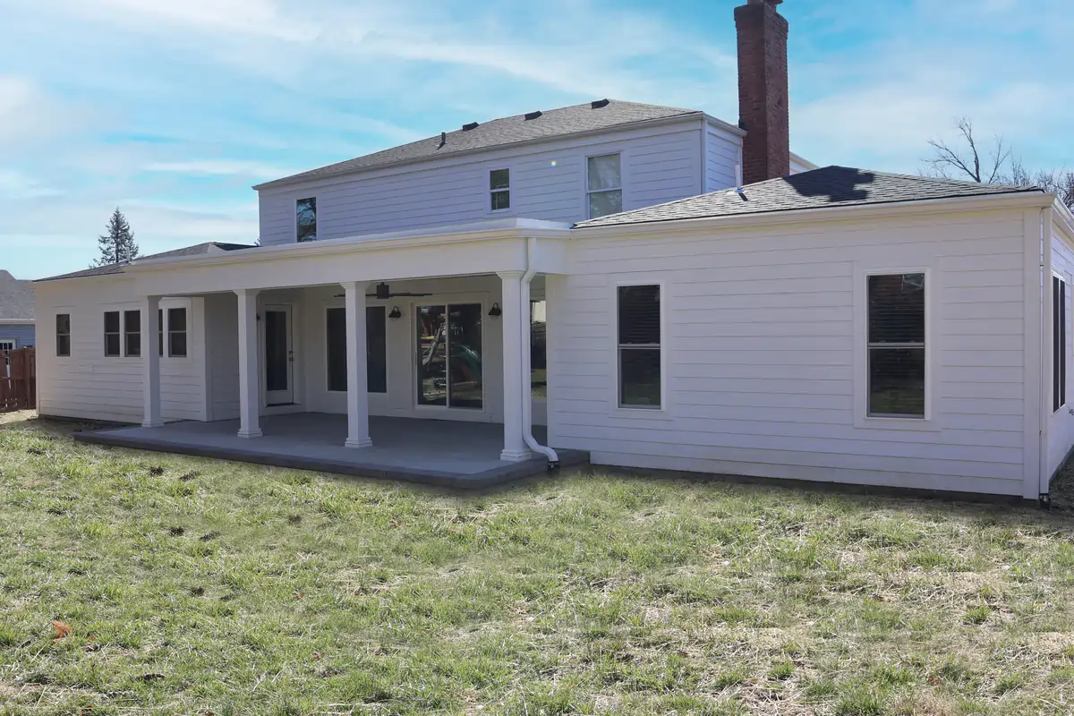 exterior rear addition