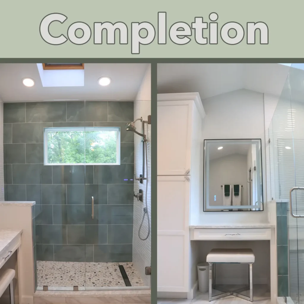 primary bathroom completed by Agape Construction