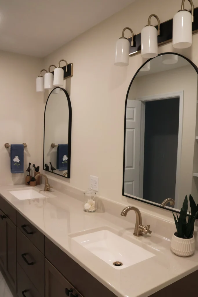 hallway bathroom by Agape Construction