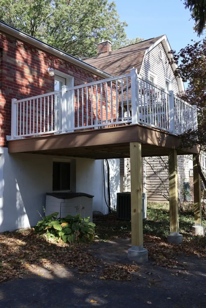 single story deck over basement