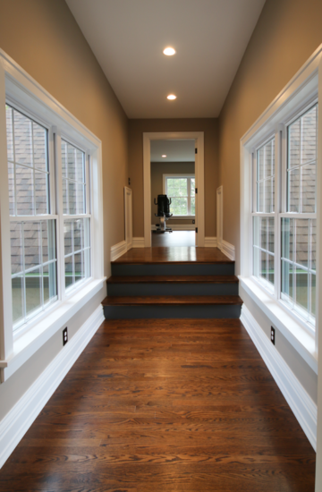 hallway exercise hardwood