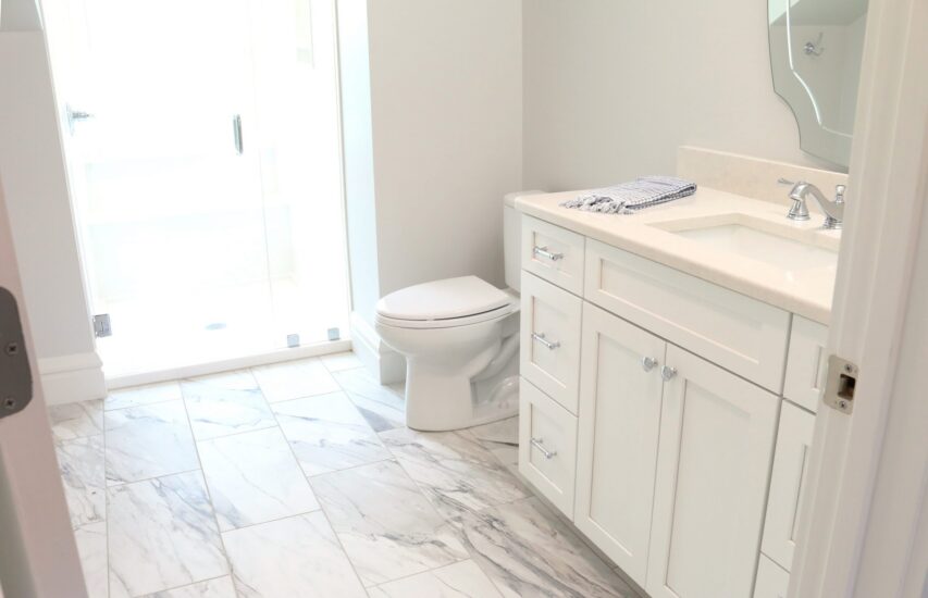 white bathroom