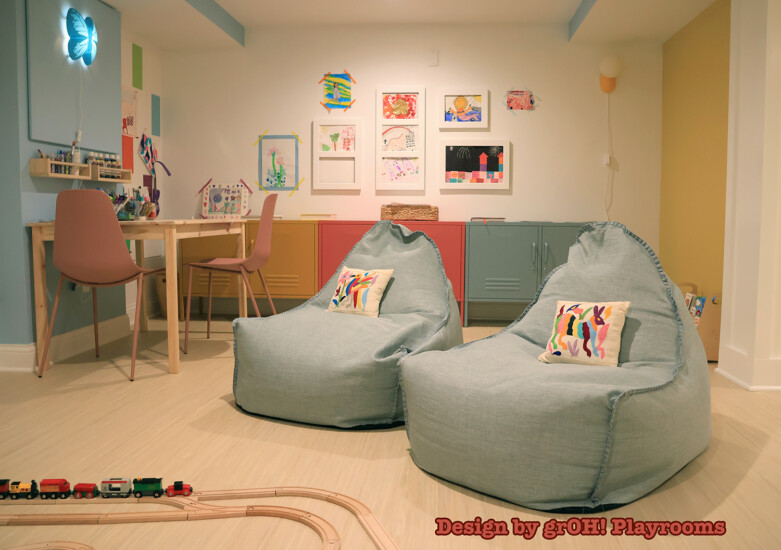 basement playroom art