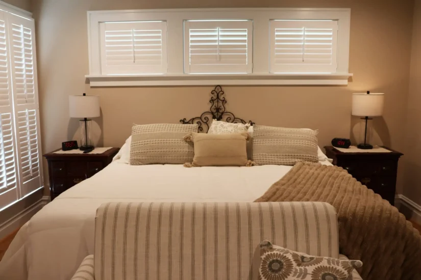 Primary bedroom renovation by Agape Construction with additions to windows and bump-out.