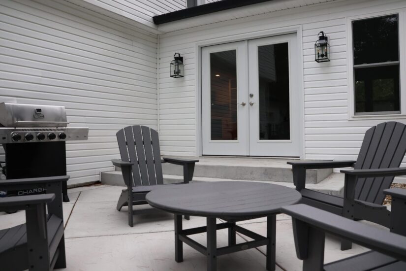 concrete patio outdoor space