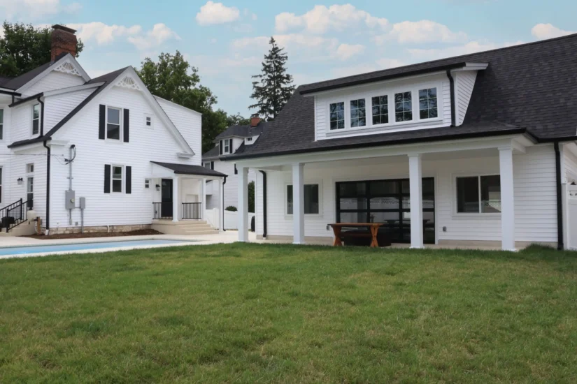 Completed carriage house renovation project, by Agape Construction.