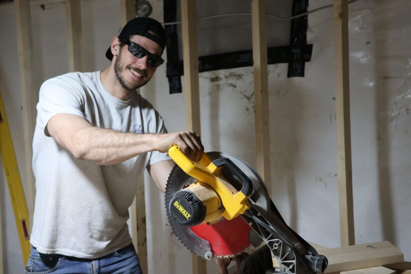 carpenter hard at work