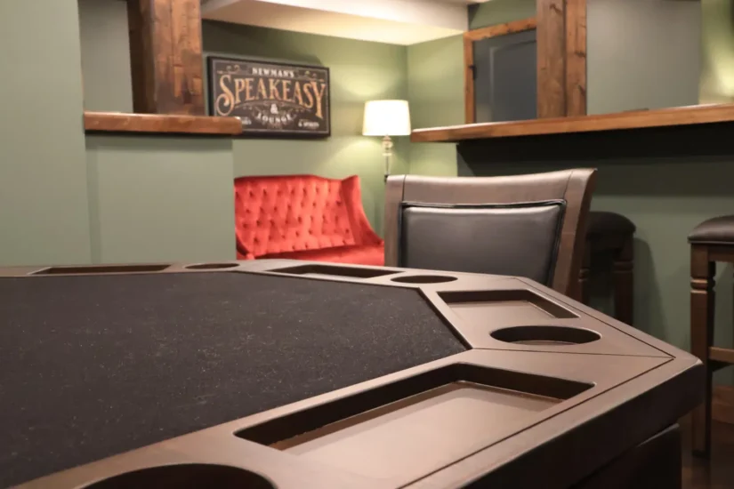 hidden speakeasy in basement by Agape