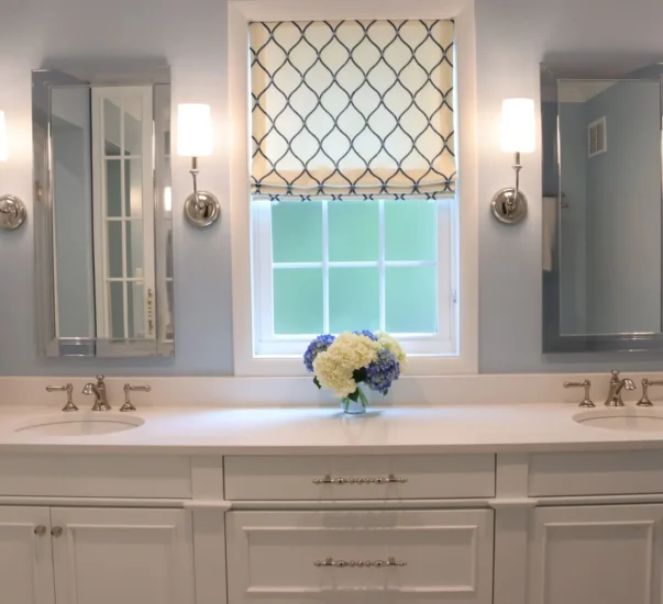 white double vanity primary bath