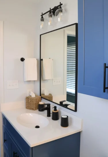 cute blue bathroom