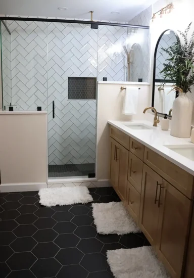 main level addition primary bathroom