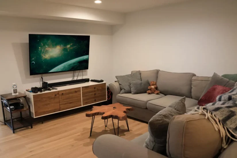 downstairs den basement addition