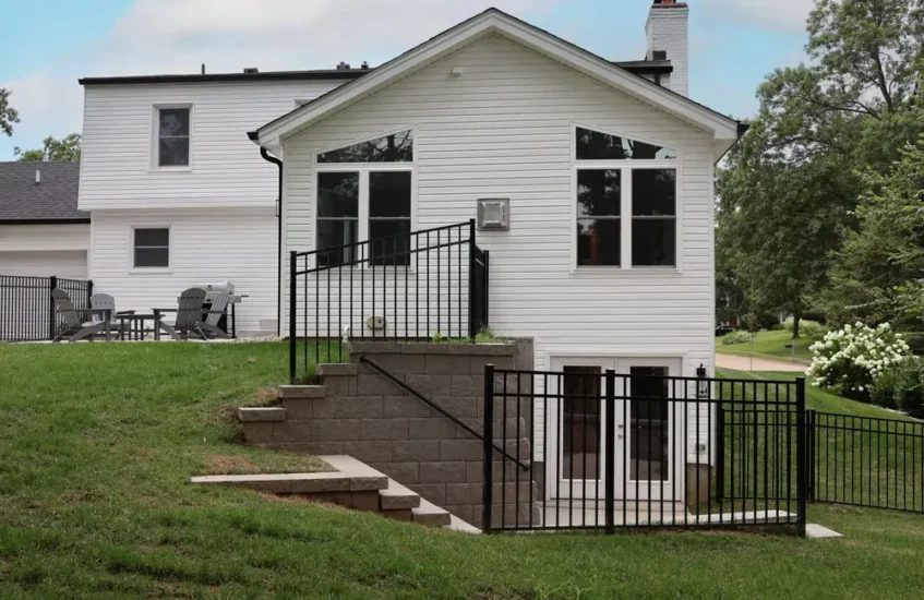 main level and basement addition