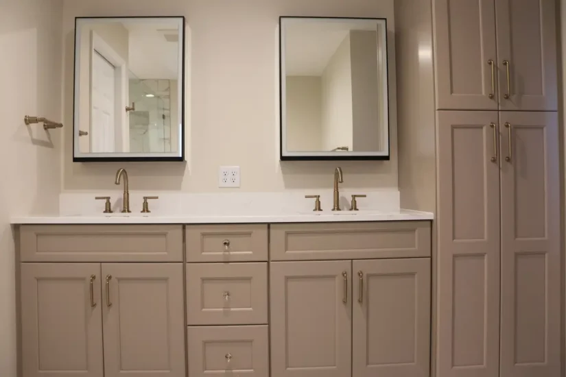 rear addition primary bathroom