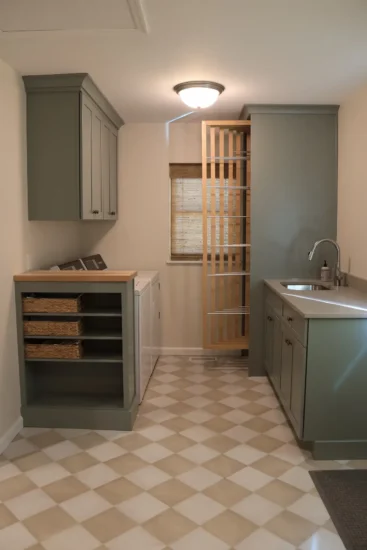 rear addition with new laundry room