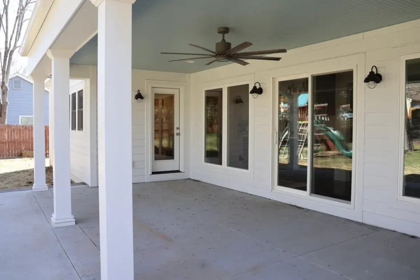 outdoor living area new addition