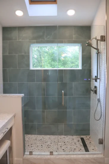 primary bathroom walk in shower