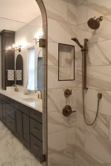 primary bathroom from tub to vanity
