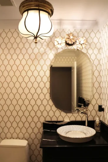 decorative powder room by Agape